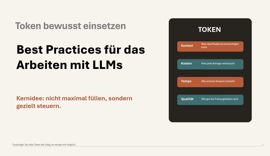 6 Token Best Practices LLMs